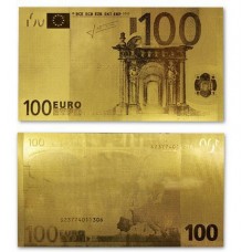 Золотая Банкнота 100 EURO
